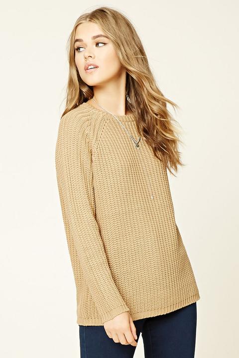 Loose Knit Raglan Sweater