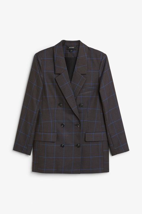 Double-breasted Blazer - Grey