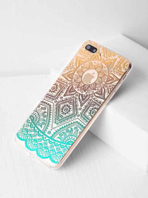 Ombre Tribal Pattern Clear Iphone 7 Plus Case