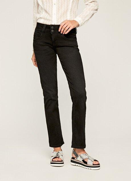gen straight fit mid waist jeans