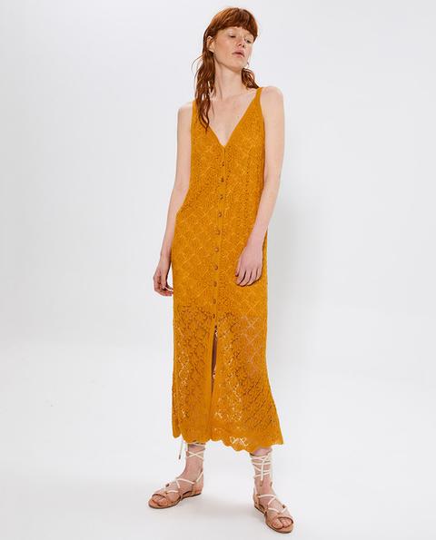 Sfera - Vestido Calado Midi