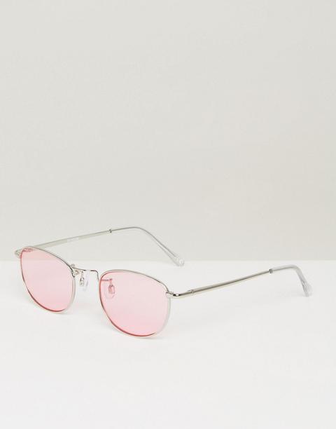 Gafas De Sol Ovaladas Con Lentes En Rosa Claro De Asos
