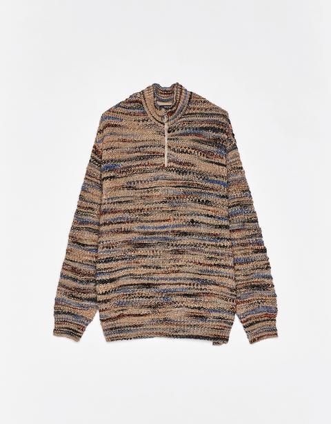 Pullover In Maglia Multicolore