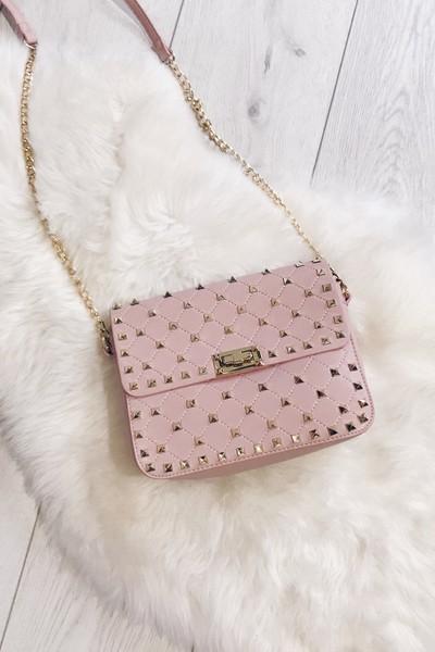 Tillie Pink Studded Cross Body Bag