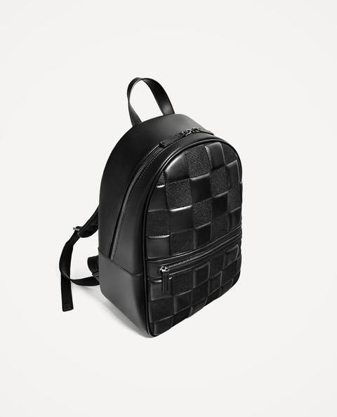 Mochila Acolchada Negra Portátil 13"
