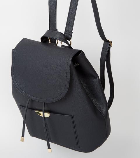 leather backpack new look