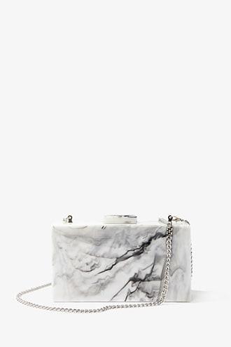 marble clutch bag