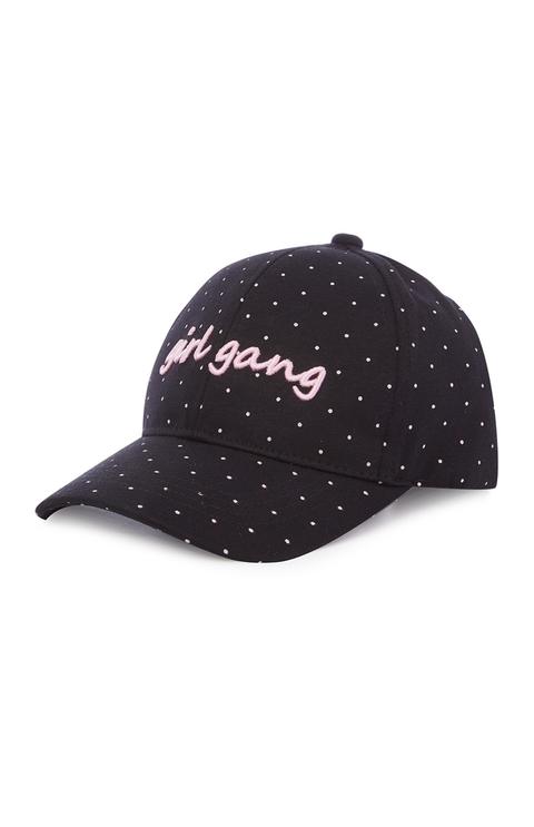 Gorra De Lunares Negra «girl Gang»