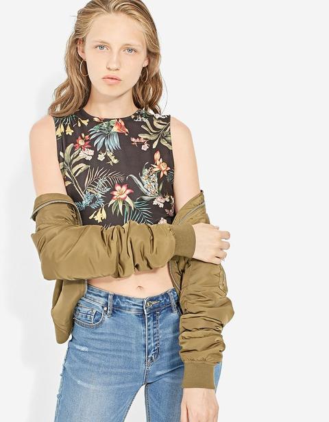 Crop Top Lace Up Espalda