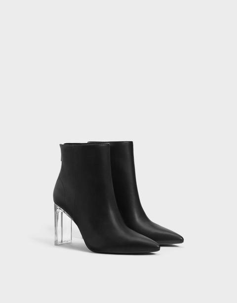 Bottines À Talon En Méthacrylate