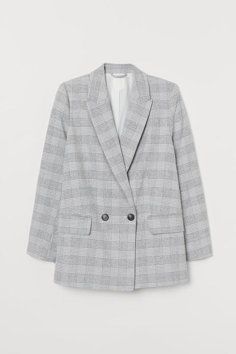 Double-breasted Jacket - Grey