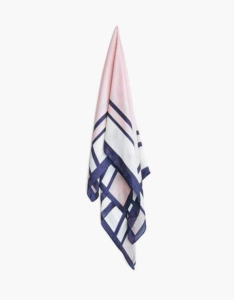 Foulard Geometrico Rosa Cipria