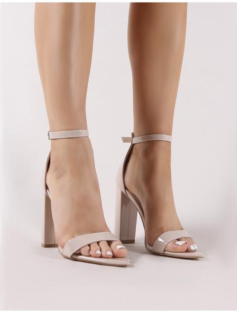 Miao Pointed Barely There Heels In Nude