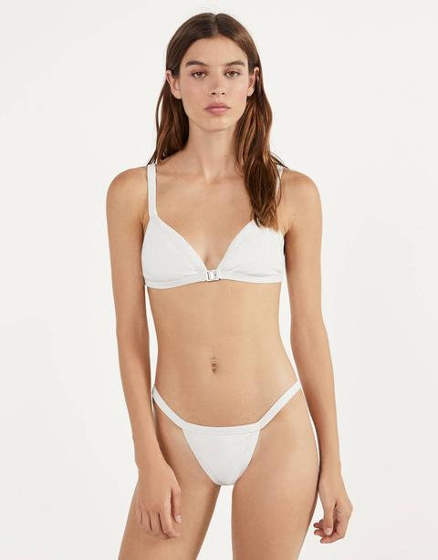 Top De Bikini Con Textura