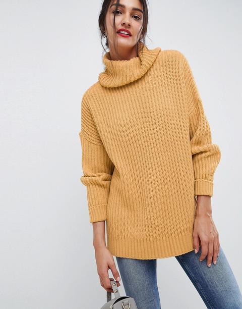 Asos Design Oversized Roll Neck Jumper