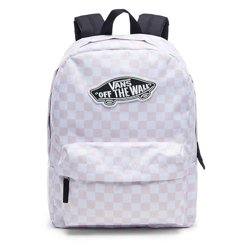 light pink checkered vans backpack