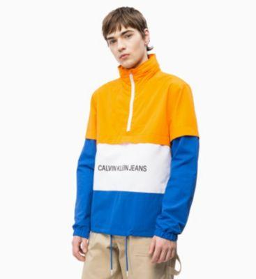 calvin klein logo anorak