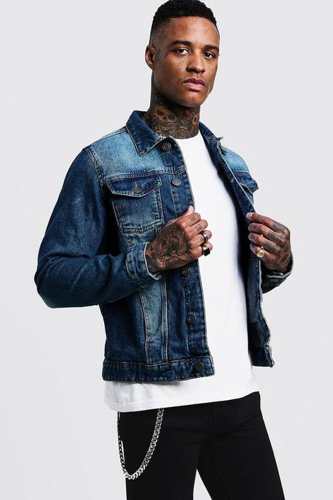 Mid Blue Regular Denim Jacket