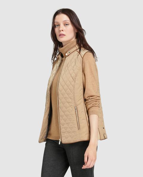 Antea - Chaleco Guateado De Mujer En Color Beige de El Corte Ingles en 21  Buttons
