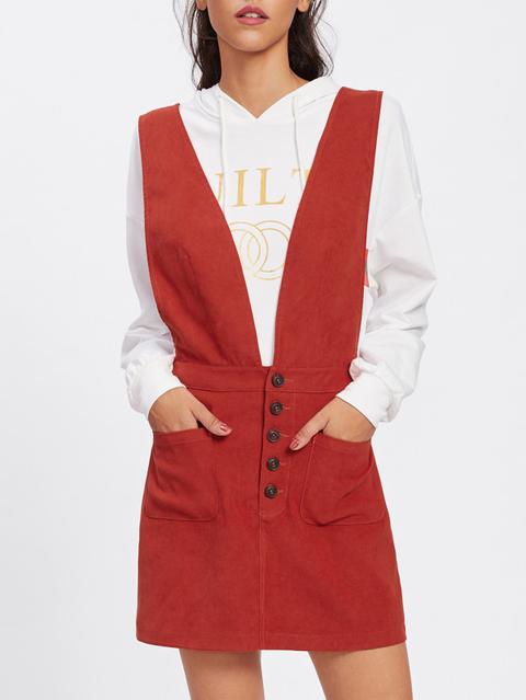 Vestido Con Tirantes Cruzados En La Parte Trasera
