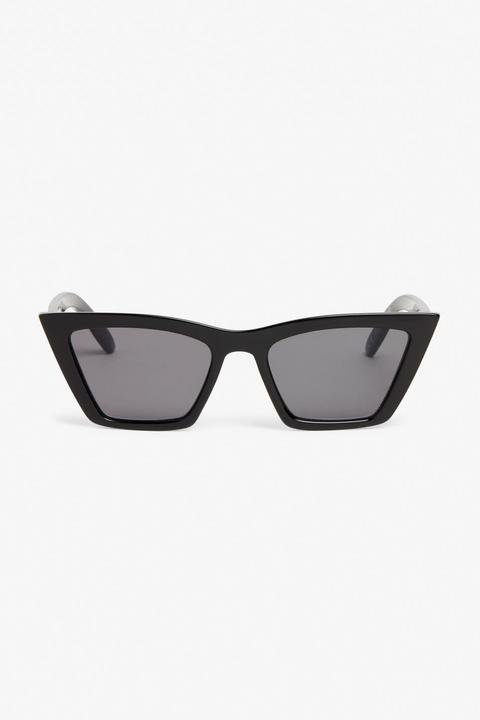 Square Cat-eye Sunglasses - Black from Monki on 21 Buttons
