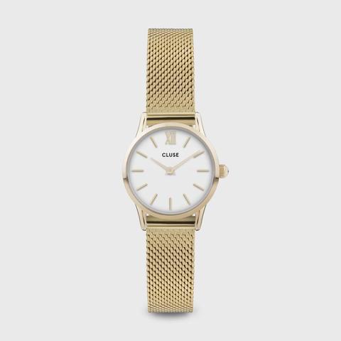 La Vedette Mesh White, Gold Colour