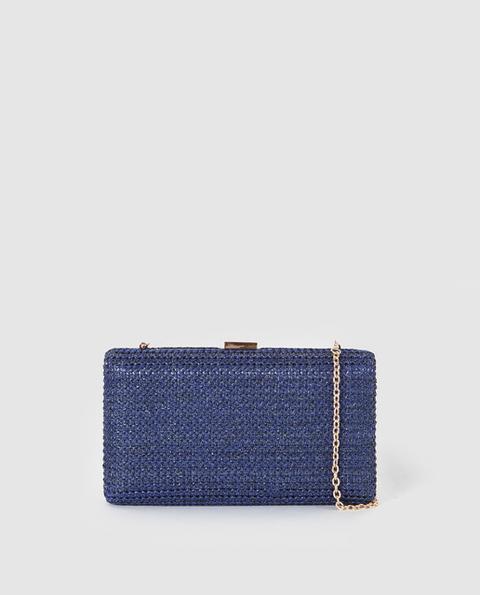 El Corte Inglés - Clutch Rectangular De Rafia De Papel En Azul Marino Con  Bolsillo Interior from El Corte Ingles on 21 Buttons