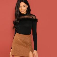 Camiseta Con Transparencias Y Pelito