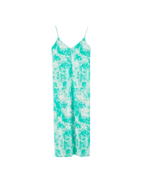 Vestido Midi Tirantes Tie-dye Verde