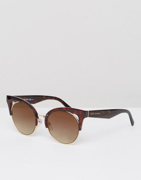Marc Jacobs - Occhiali Da Sole A Occhi Di Gatto Tartarugati - Marrone