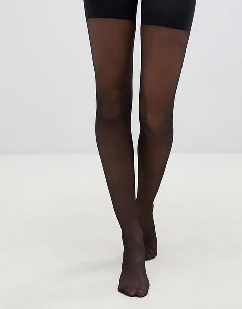 Pretty Polly In Shape Sheer Longline Shaper Tights In Black