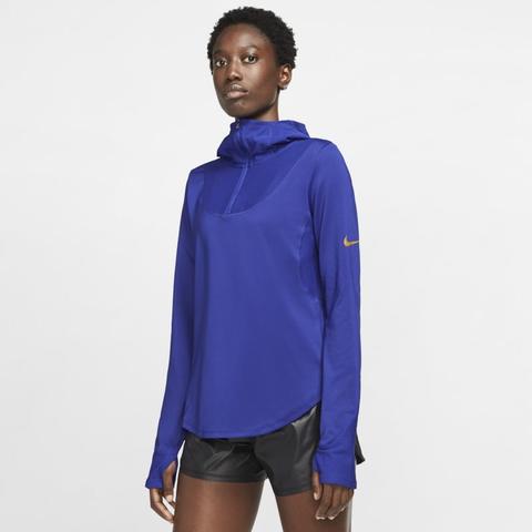 Nike Camiseta De Running Larga - Mujer Azul de Nike en 21 Buttons