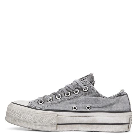 Star Lift Smoked Canvas Low Top Grey 