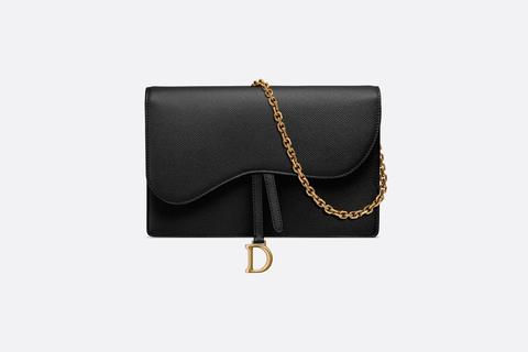 dior saddle calfskin clutch