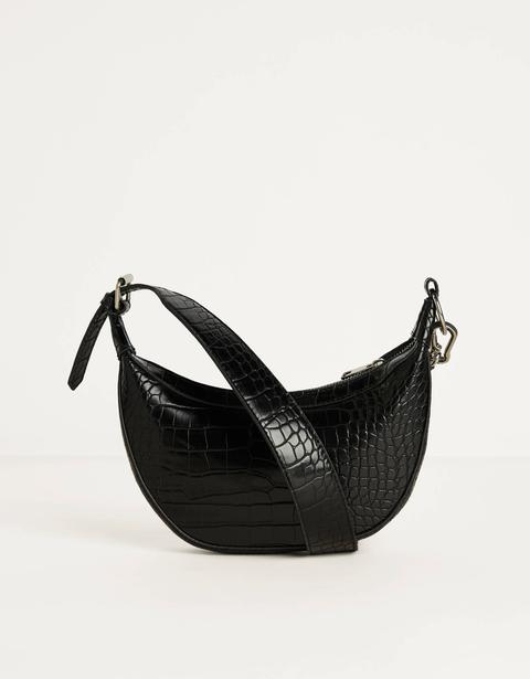 Bolso Efecto Piel De Cocodrilo