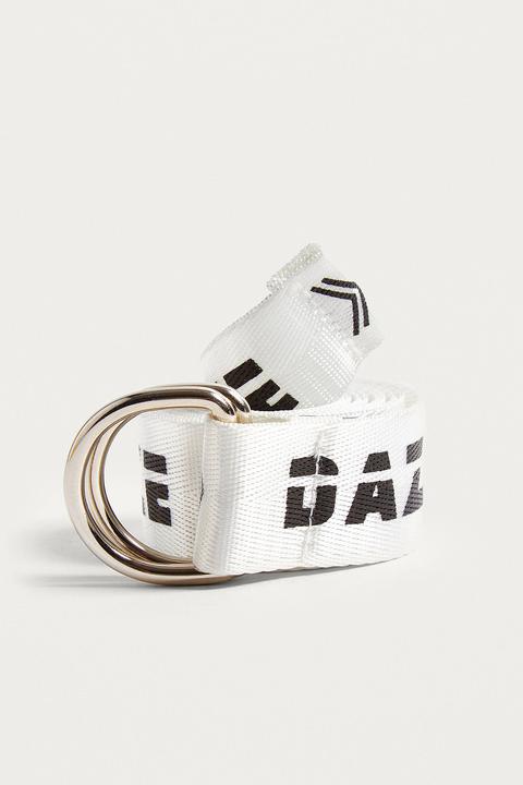 Uo Daze White D-ring Belt - Mens All