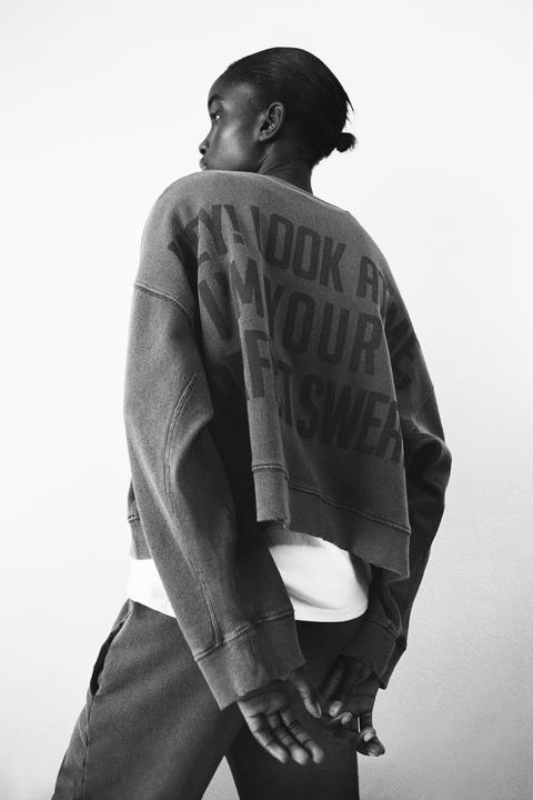 Faded Slogan Sweatshirt