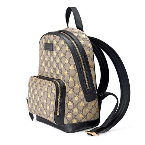 gucci gg supreme bees backpack