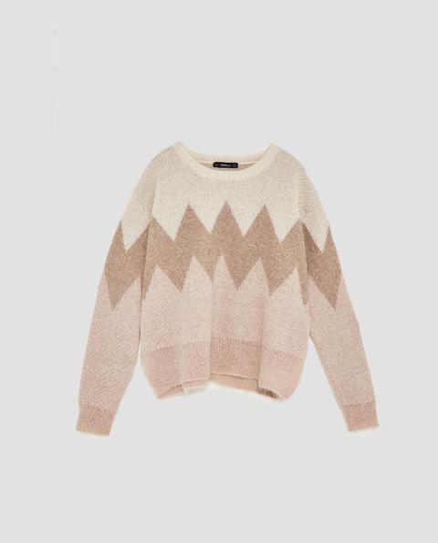 Pullover Mohair Jacquard