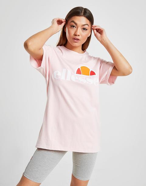 Ellesse Core Boyfriend Logo T-shirt - Pink - Womens