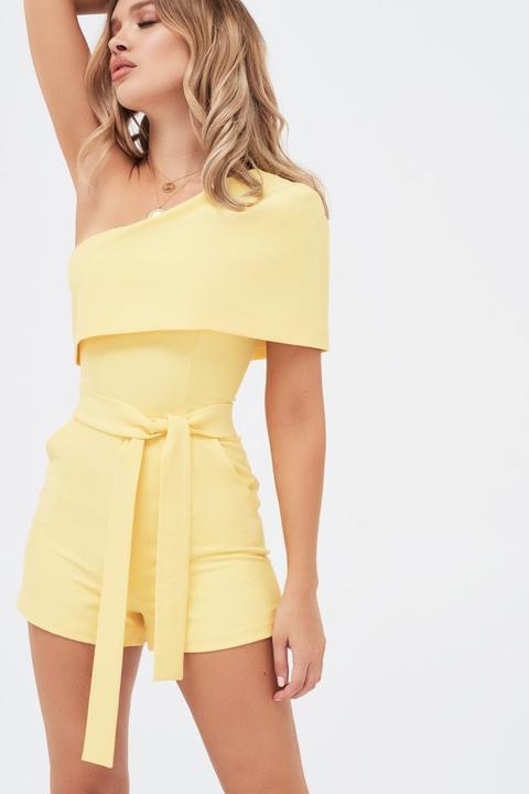 lavish alice yellow playsuit