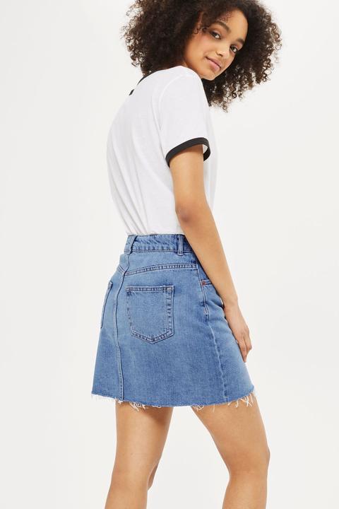 Tall High Waisted Denim Skirt