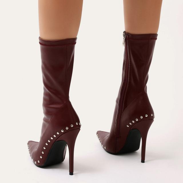 studded sock booties