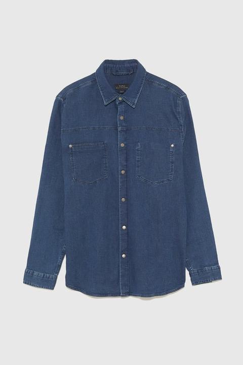 Camicia Denim Tasca