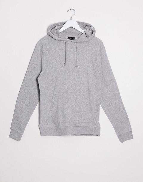 Sudadera Con Capucha En Gris De New Look