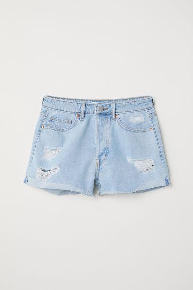 H & M - Shorts In Denim - Blu