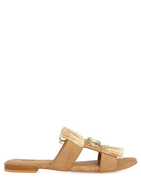 Sandalias Planas Pala Flecos Marrones De Gioseppo | Buylevard
