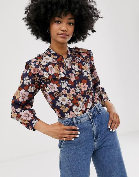 Mih Jeans - Camicia A Fiori - Multicolore