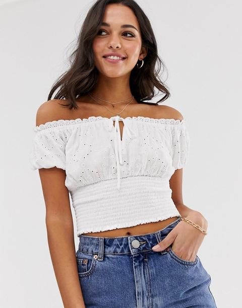 Top Blanco De Stradivarius