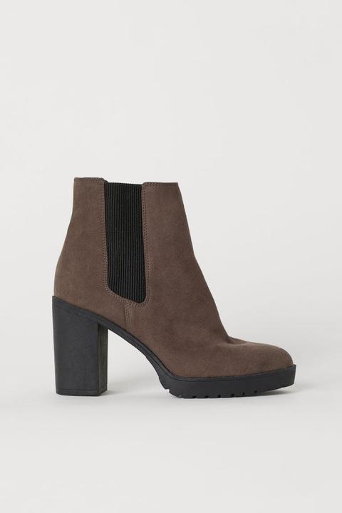 Bottines Chaudement Doublées - Beige